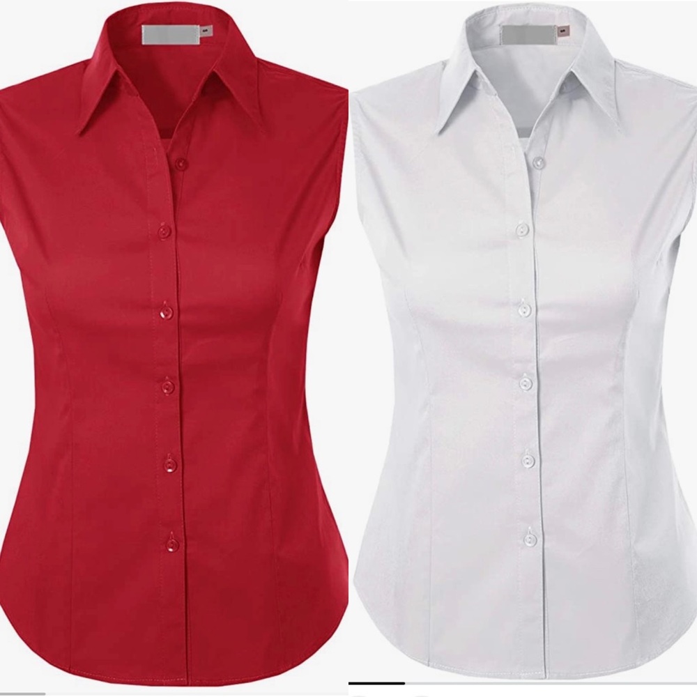 Maysix Sleeveless Button Down